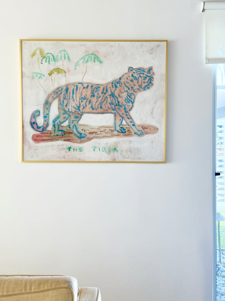 Framed Print // The Blue Tiger