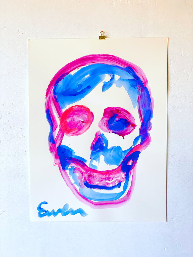 Painting On Paper // Skull (So Bright)