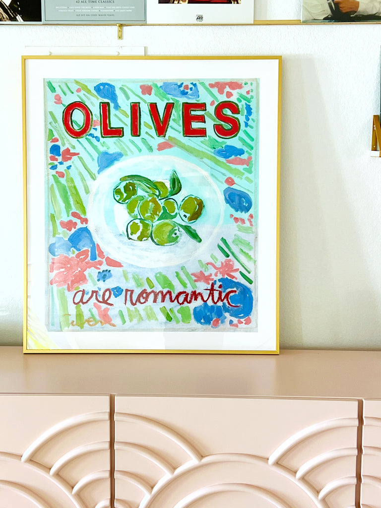 Framed Print // Olives Are Romantic