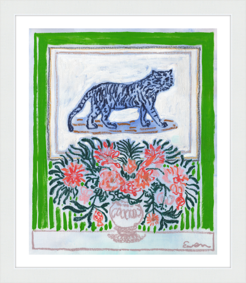 Giclée Print // Green Room with Tiger
