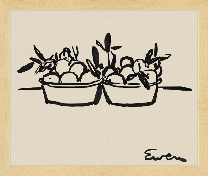 Giclée Print // Oranges in Bowls