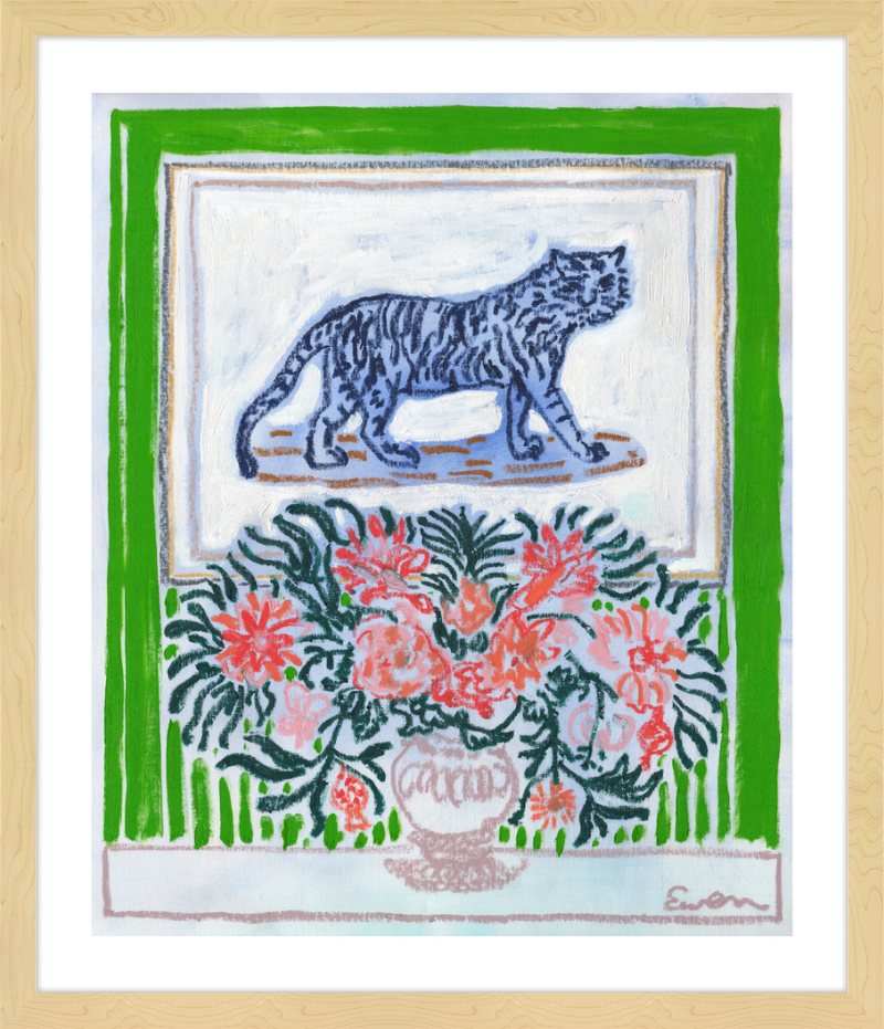 Giclée Print // Green Room with Tiger