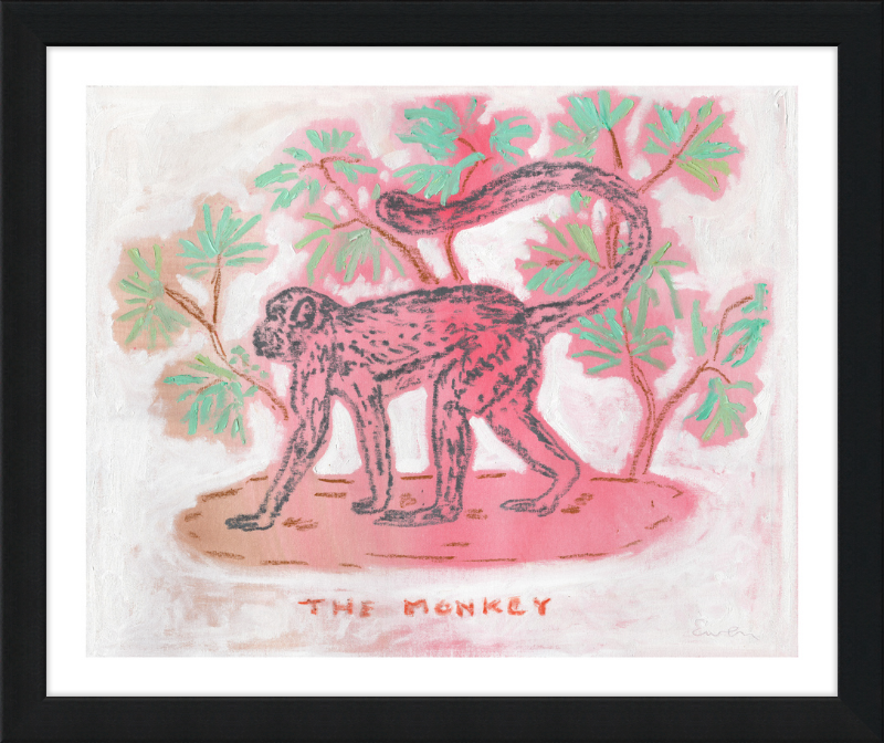 Giclée Print // The Monkey (Rose & Jade)