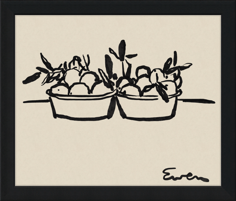 Giclée Print // Oranges in Bowls