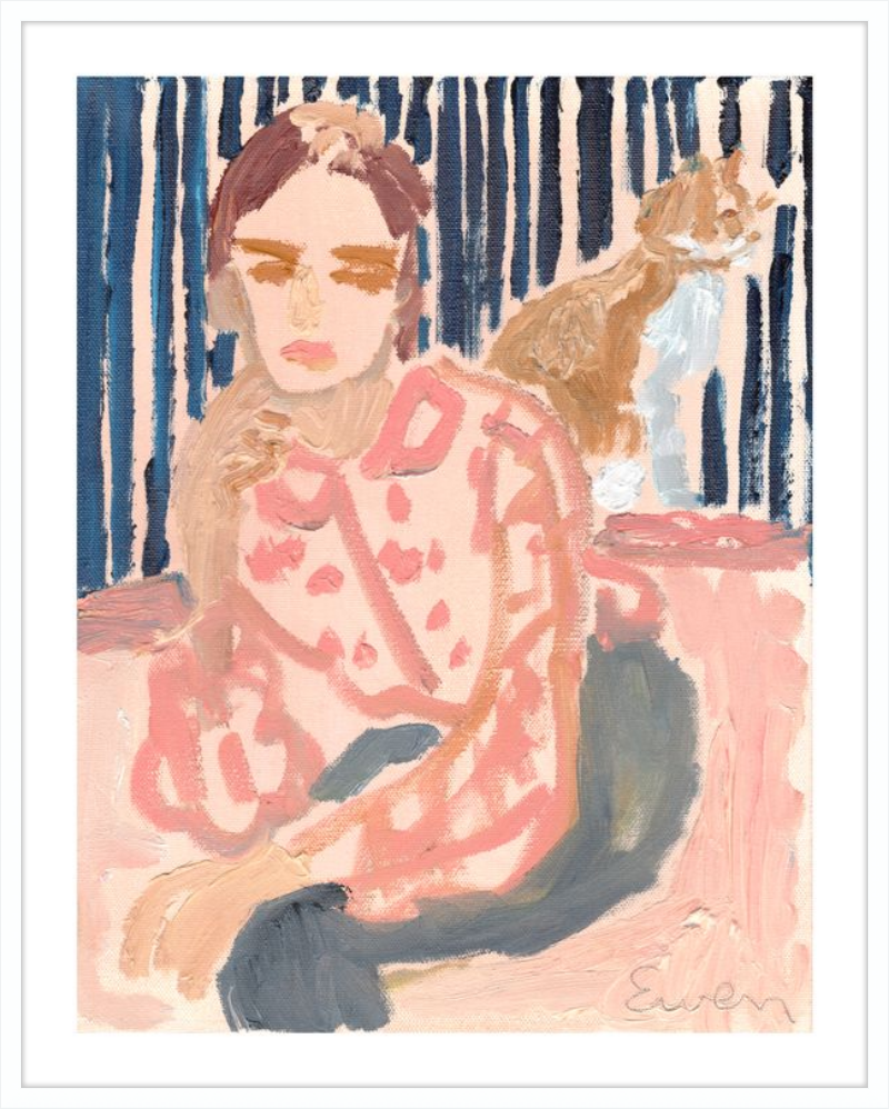 Giclée Print // Beauties That Exceed The Vocabulary (Cat Painting Series)