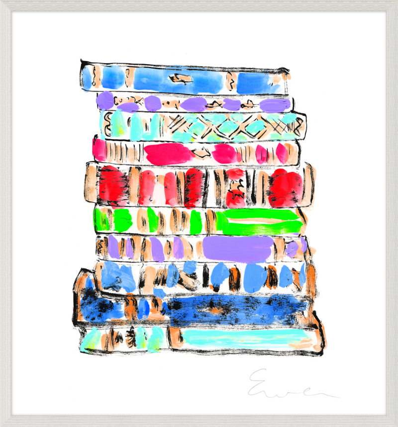Giclée Print // Tsundoku (Stack of Books)