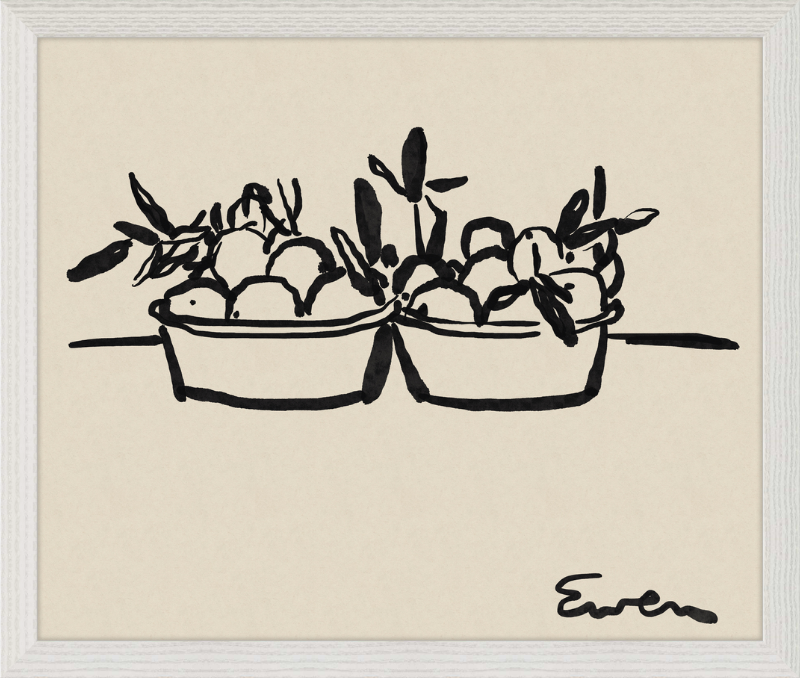 Giclée Print // Oranges in Bowls