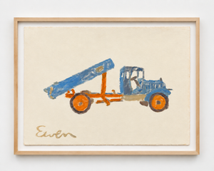 Oil Painting // Truck (Blue and Orange)