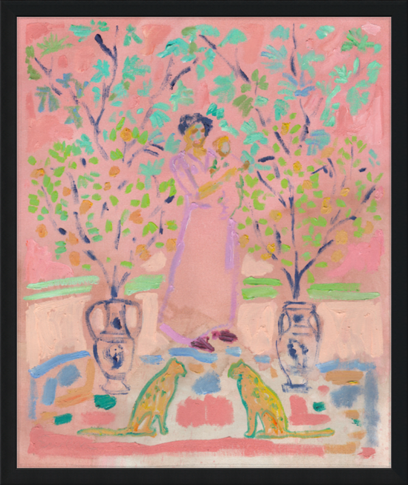 Giclée Print // Mother and Child (With Pair of Golden Cats)