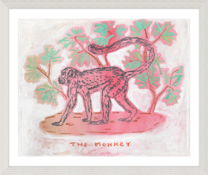 Giclée Print // The Monkey (Rose & Jade)