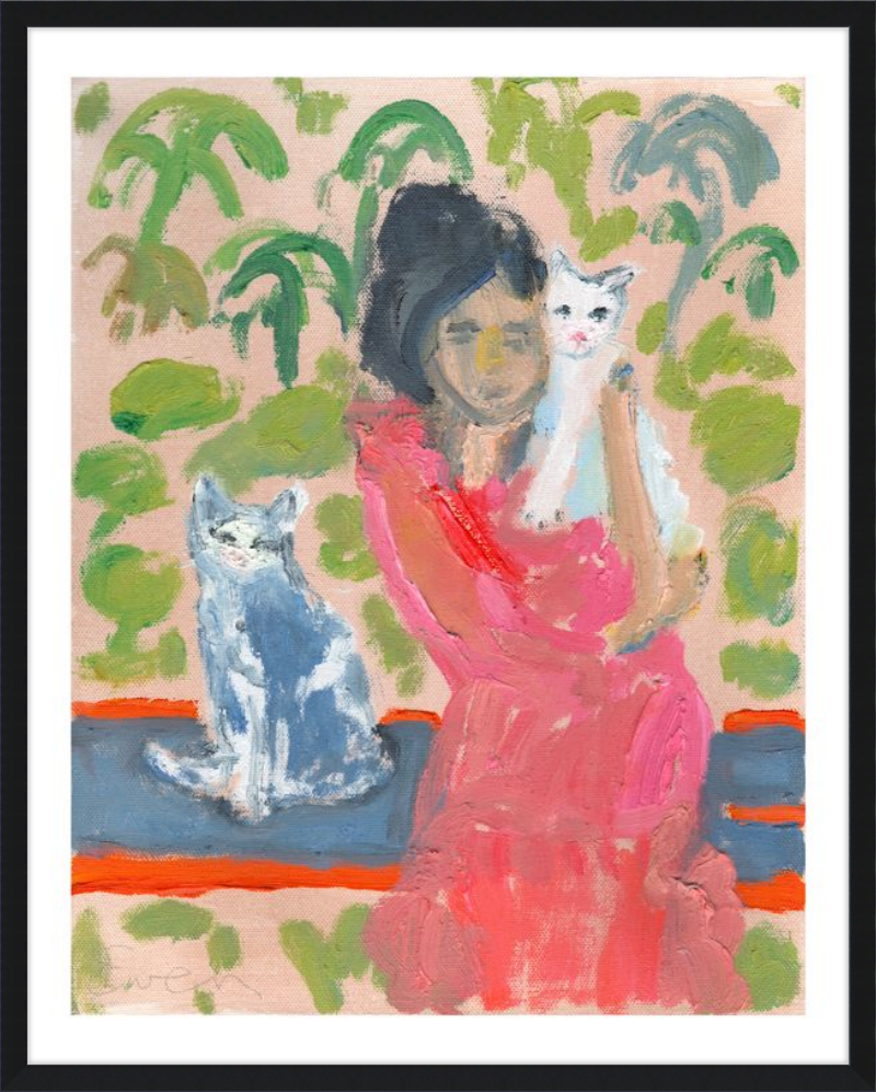 Giclée Print // Cat Painting: One Cat Just Leads To Another