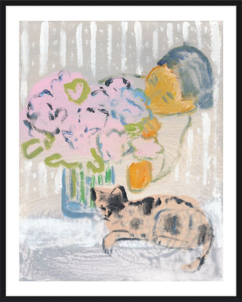 Giclée Print // Cat Painting: I Like the Little They Know, Which is So Much