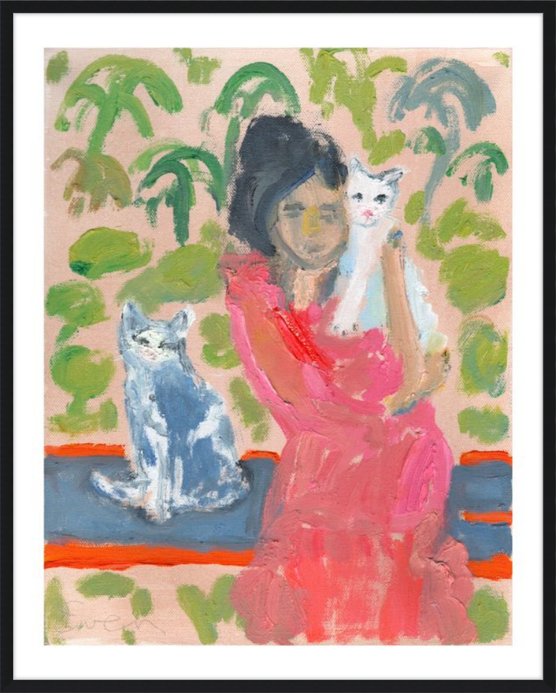 Giclée Print // Cat Painting: One Cat Just Leads To Another