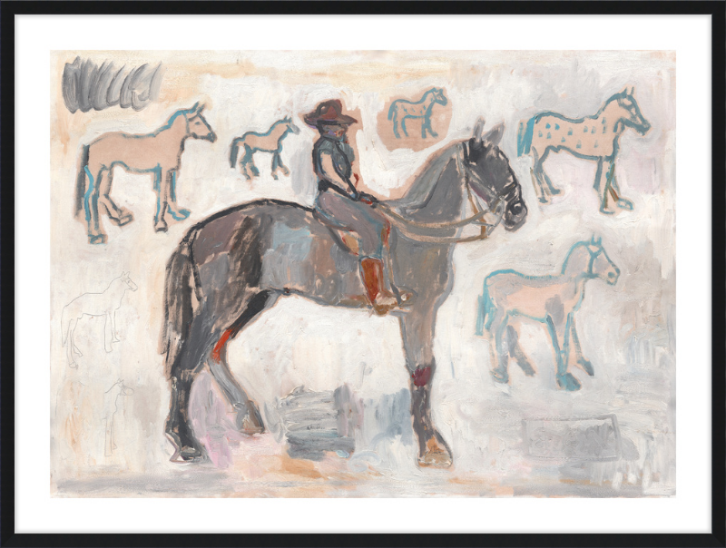 Giclée Print // Ranger with 7 and a Half Horses