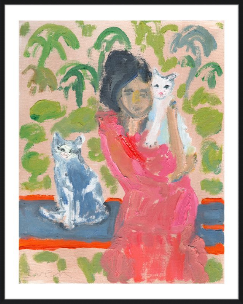 Giclée Print // Cat Painting: One Cat Just Leads To Another