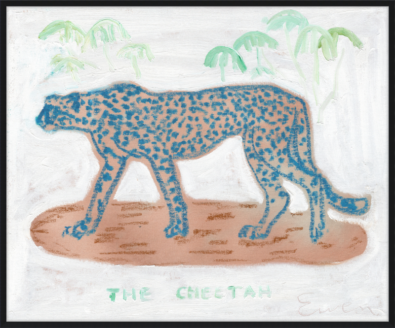 Giclée Print // The Blue Cheetah