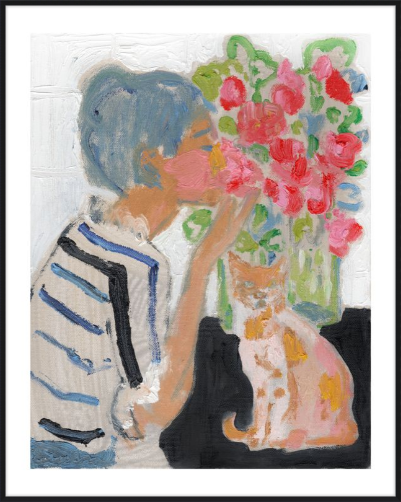 Giclée Print // Cat Painting: I Think of Beauty As An Absolute Necessity (new)