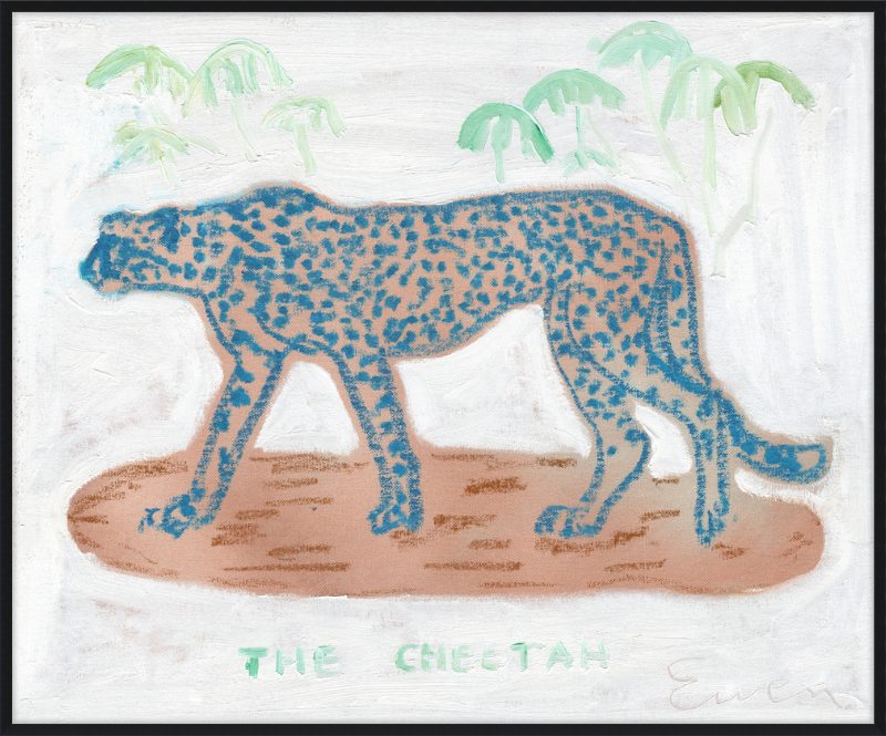 Giclée Print // The Blue Cheetah