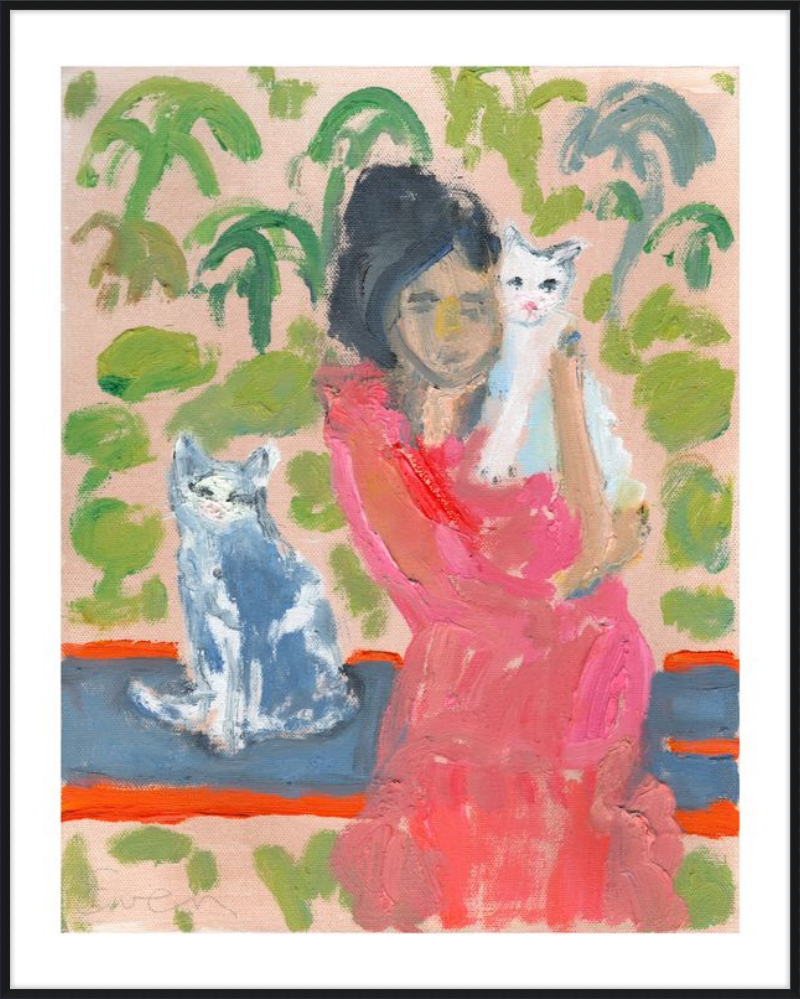 Giclée Print // Cat Painting: One Cat Just Leads To Another