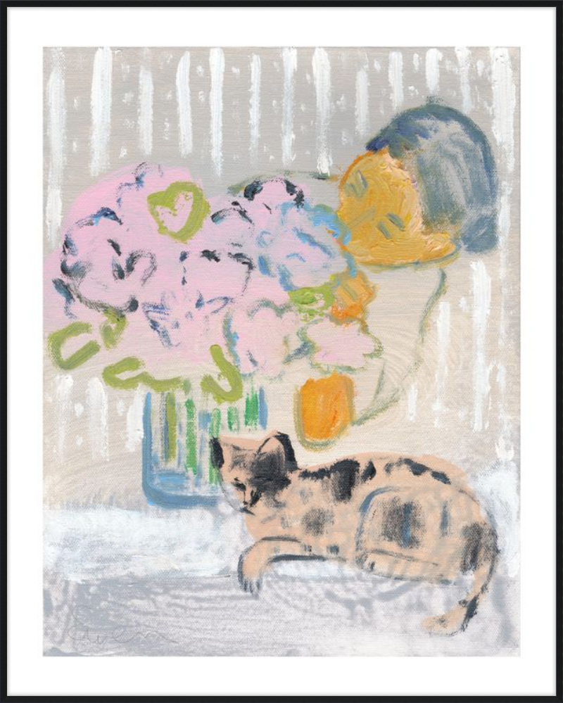 Giclée Print // Cat Painting: I Like the Little They Know, Which is So Much