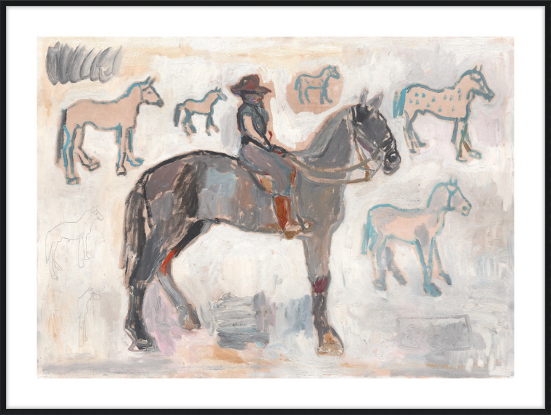 Giclée Print // Ranger with 7 and a Half Horses