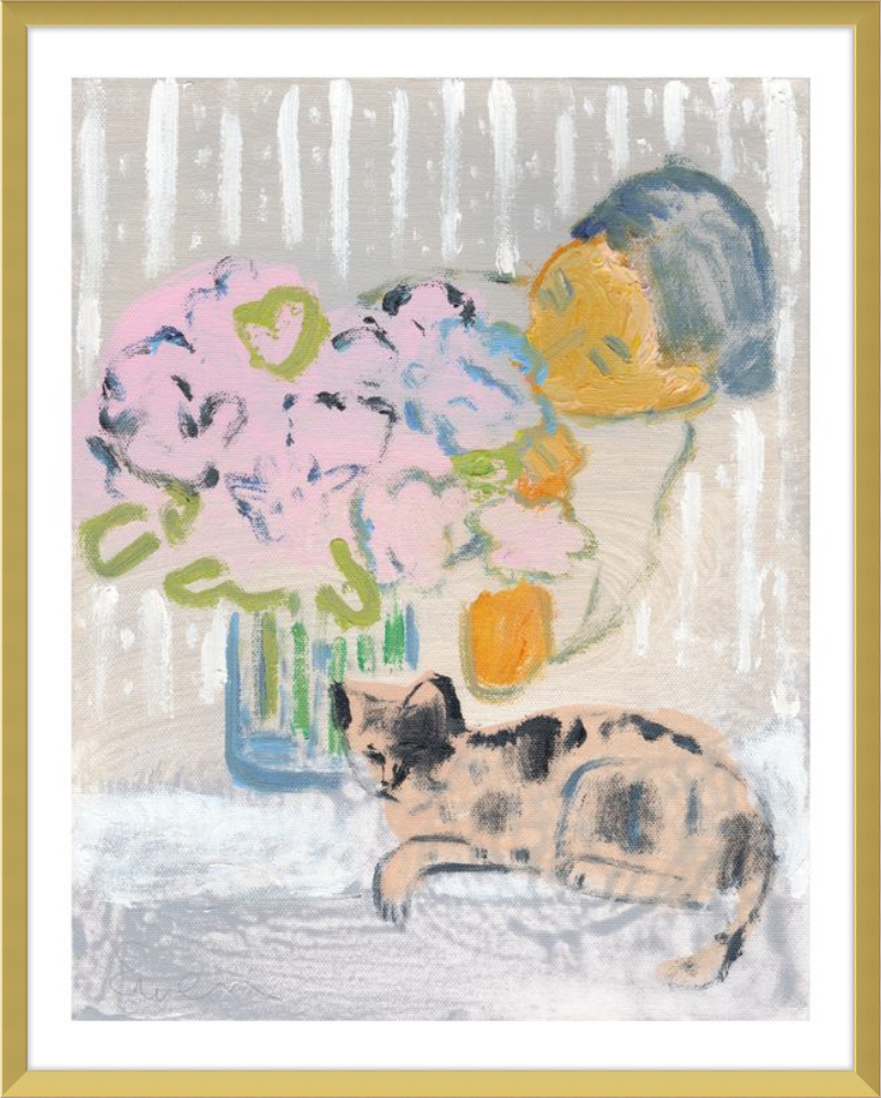 Giclée Print // Cat Painting: I Like the Little They Know, Which is So Much