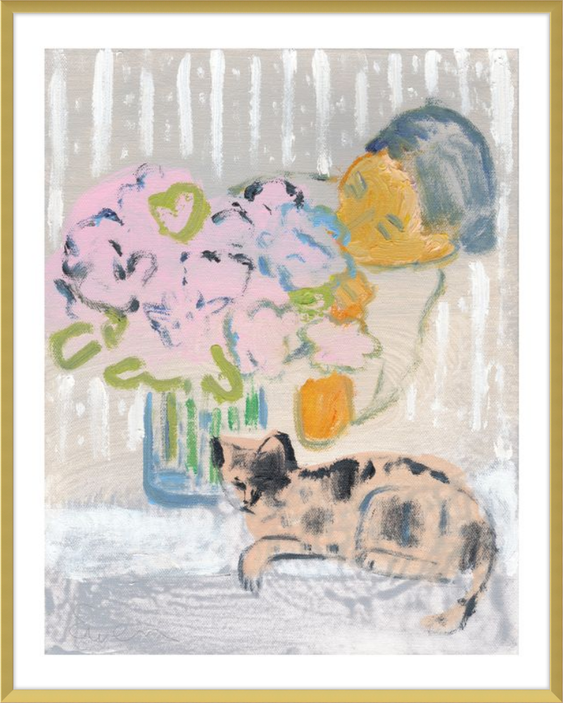 Giclée Print // Cat Painting: I Like the Little They Know, Which is So Much