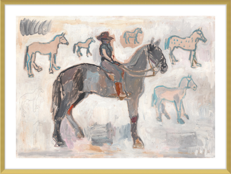 Giclée Print // Ranger with 7 and a Half Horses