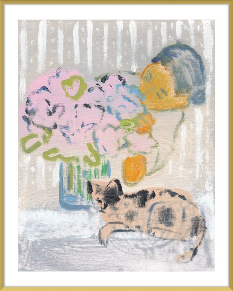 Giclée Print // Cat Painting: I Like the Little They Know, Which is So Much