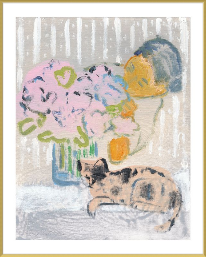 Giclée Print // Cat Painting: I Like the Little They Know, Which is So Much