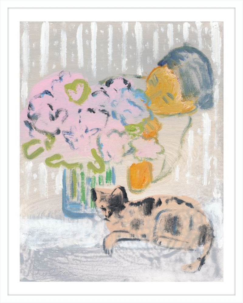 Giclée Print // Cat Painting: I Like the Little They Know, Which is So Much