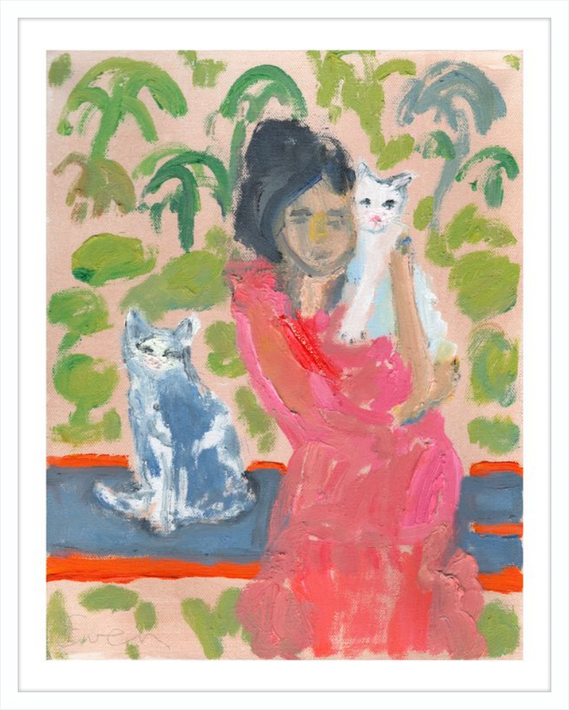 Giclée Print // Cat Painting: One Cat Just Leads To Another