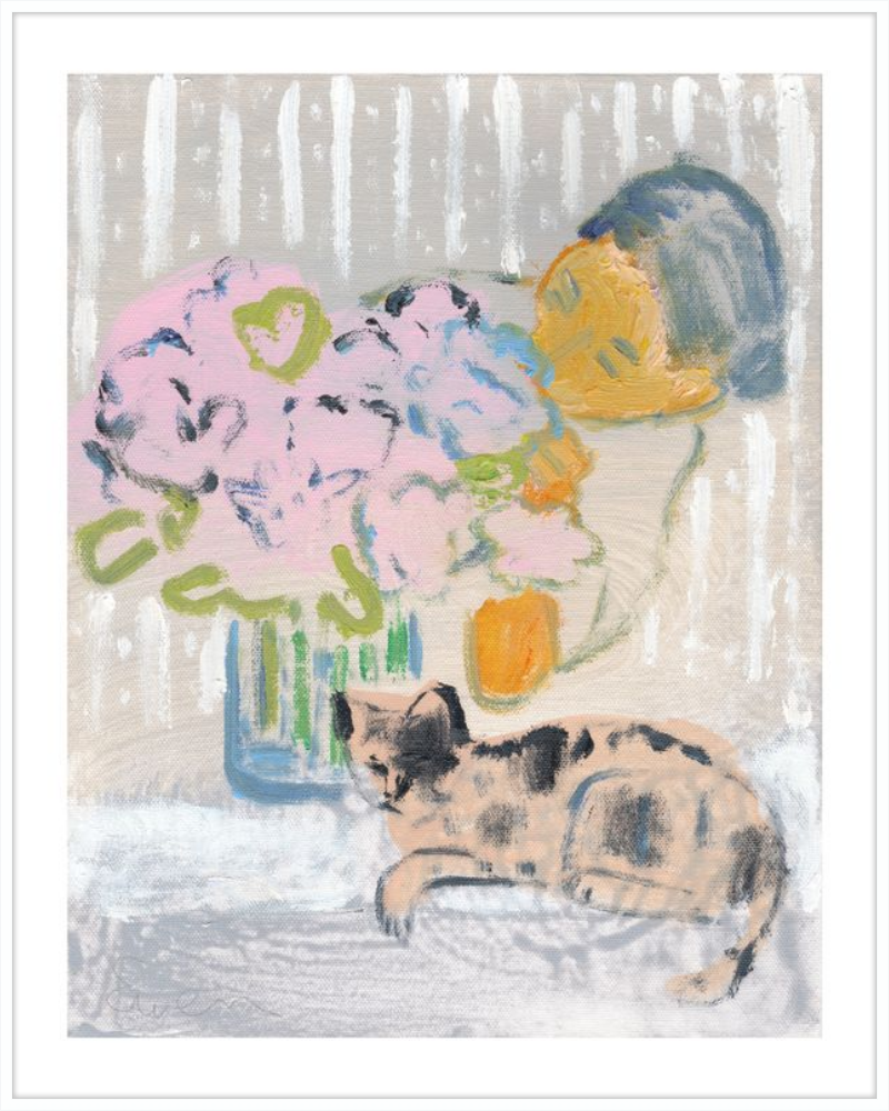 Giclée Print // Cat Painting: I Like the Little They Know, Which is So Much