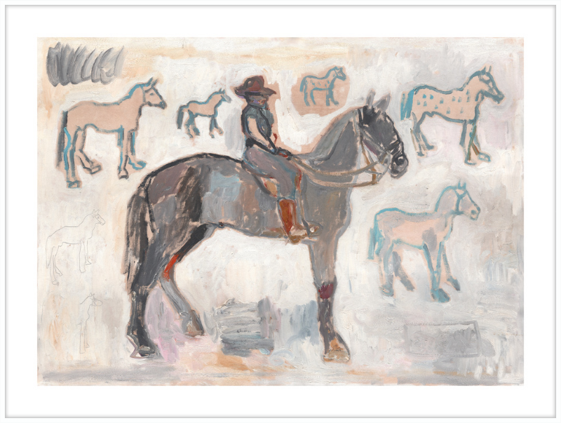 Giclée Print // Ranger with 7 and a Half Horses