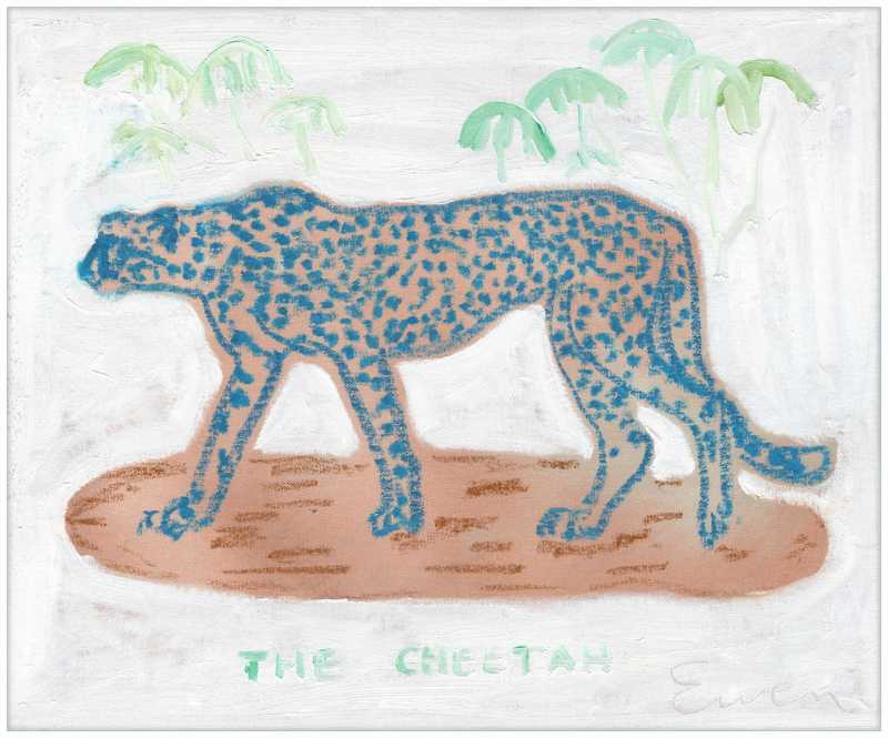 Giclée Print // The Blue Cheetah