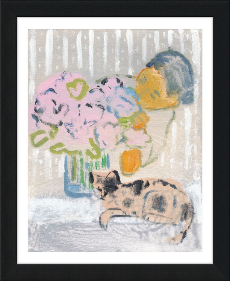 Giclée Print // Cat Painting: I Like the Little They Know, Which is So Much