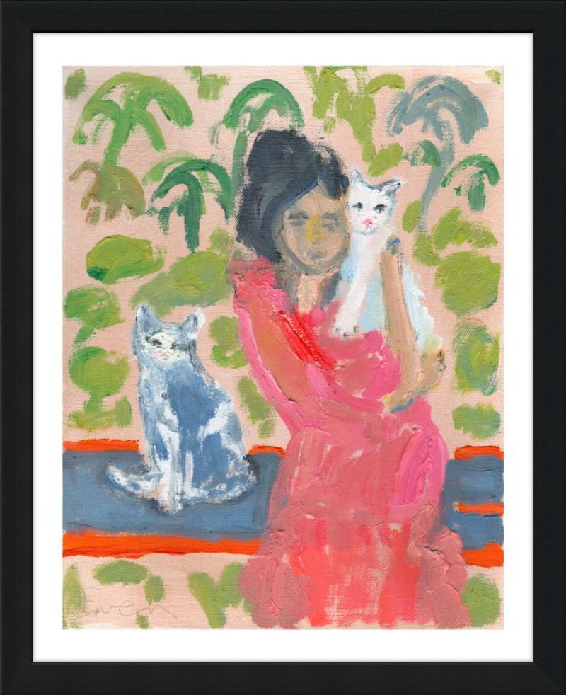 Giclée Print // Cat Painting: One Cat Just Leads To Another