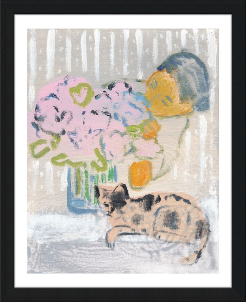 Giclée Print // Cat Painting: I Like the Little They Know, Which is So Much