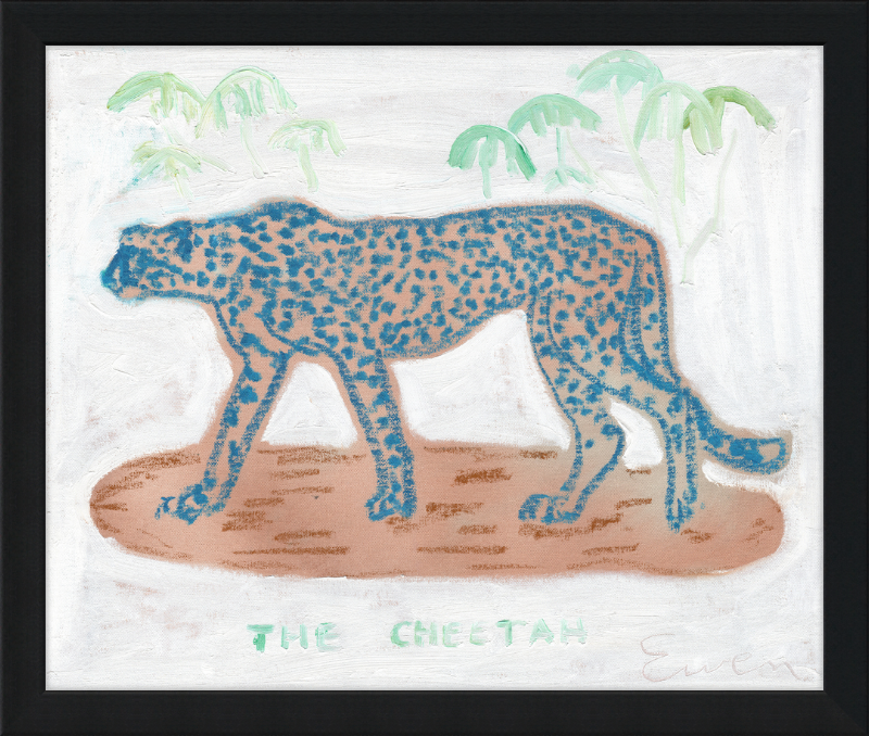 Giclée Print // The Blue Cheetah