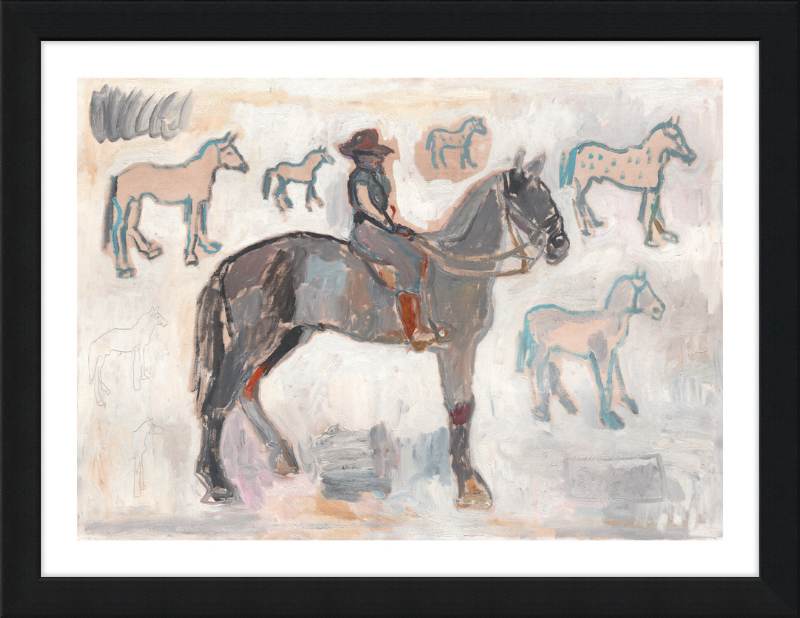 Giclée Print // Ranger with 7 and a Half Horses