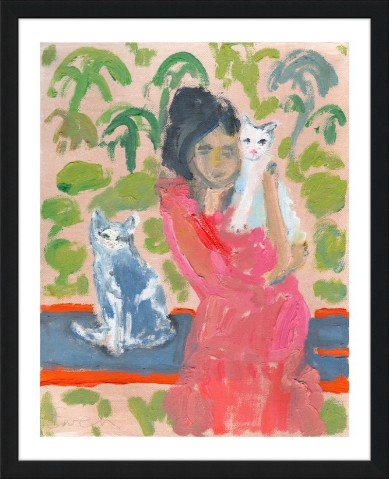 Giclée Print // Cat Painting: One Cat Just Leads To Another