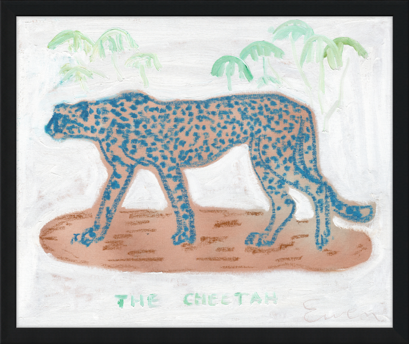 Giclée Print // The Blue Cheetah