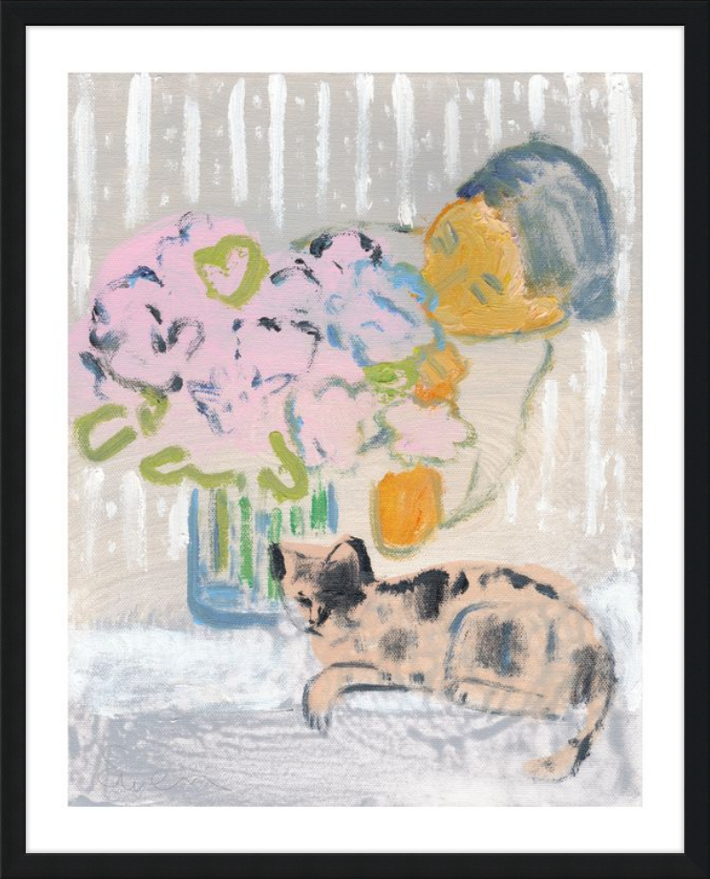 Giclée Print // Cat Painting: I Like the Little They Know, Which is So Much