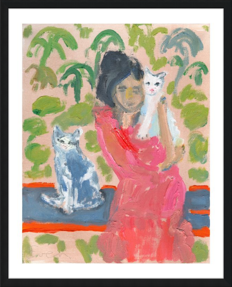 Giclée Print // Cat Painting: One Cat Just Leads To Another