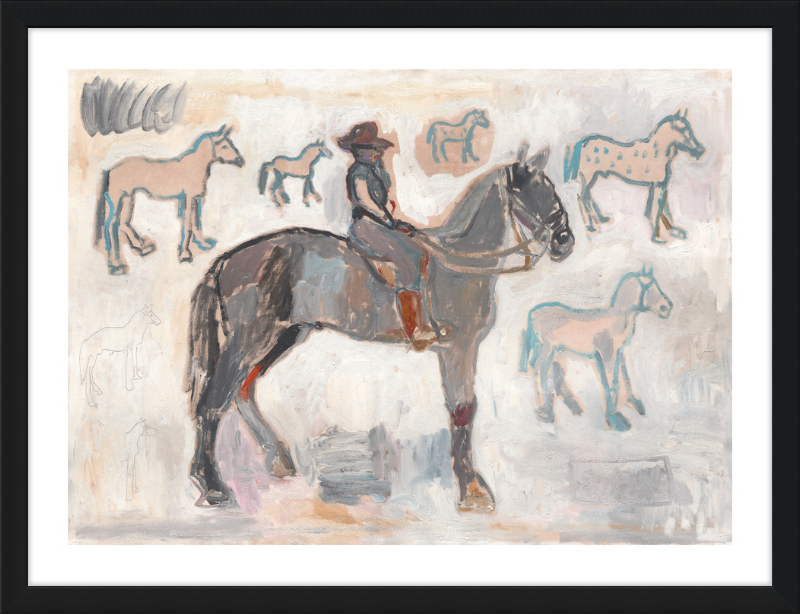 Giclée Print // Ranger with 7 and a Half Horses