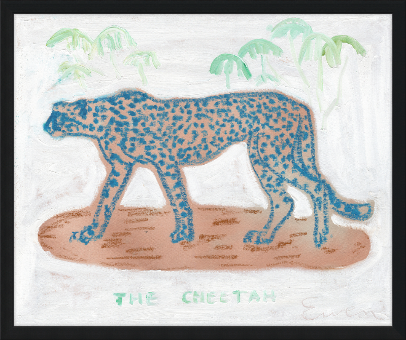 Giclée Print // The Blue Cheetah