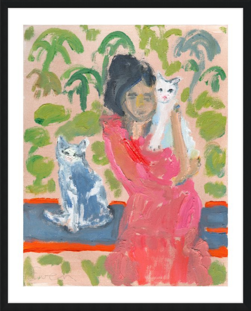 Giclée Print // Cat Painting: One Cat Just Leads To Another