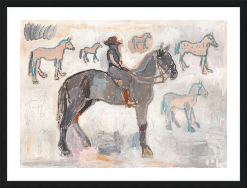 Giclée Print // Ranger with 7 and a Half Horses