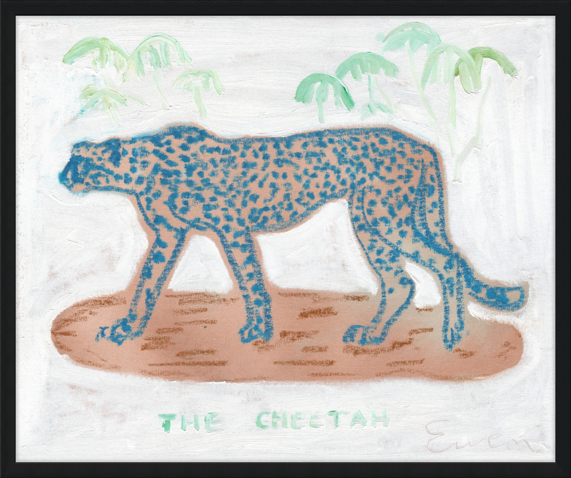 Giclée Print // The Blue Cheetah