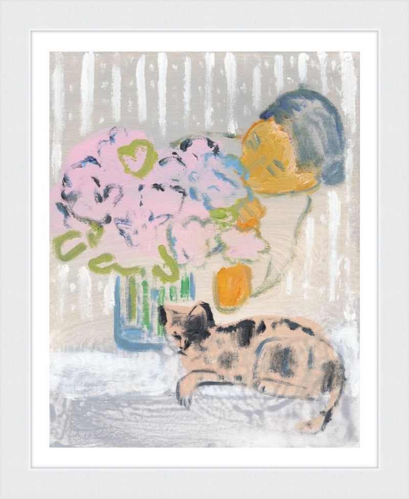 Giclée Print // Cat Painting: I Like the Little They Know, Which is So Much